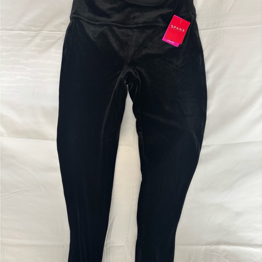 SPANX Black Velvet Shaping Leggings